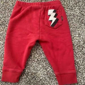 Mini Munster Lightening Sweatpants Joggers 0 Or 6-12m